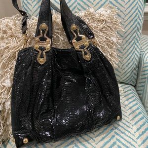 Michael Kors black slouchy handbag